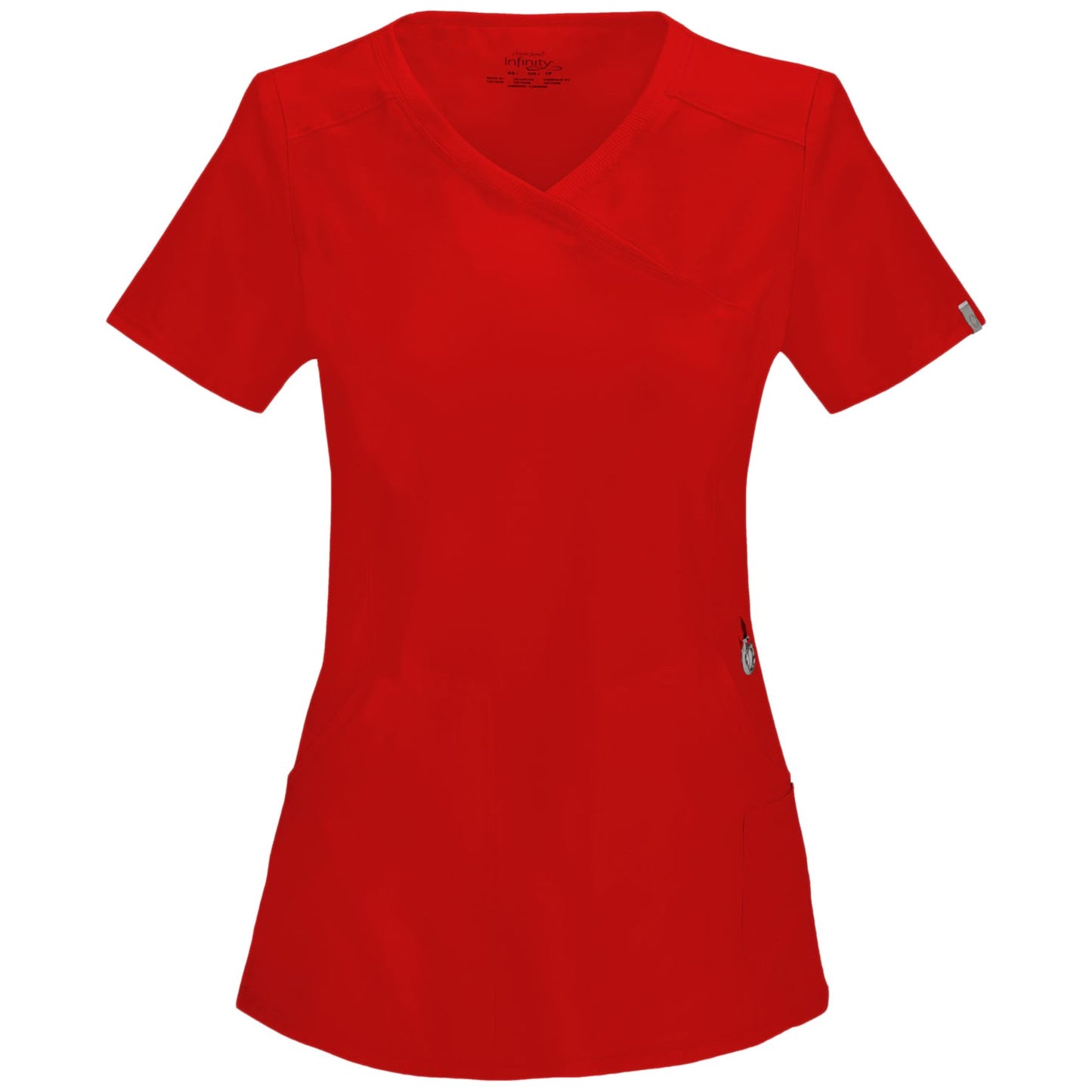 Cherokee Infinity 2625A Scrubs Top Women's Mock Wrap Red