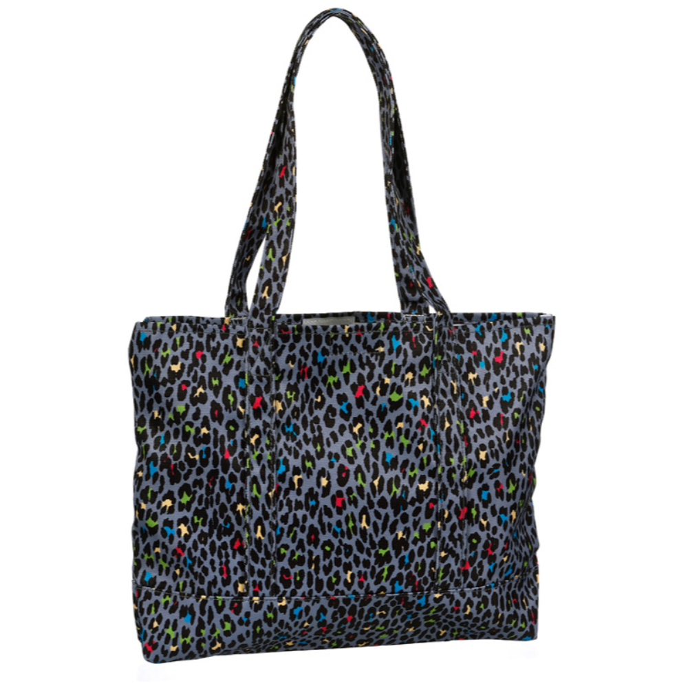 Prestige Fashion Tote Bags Leopard Print Grey