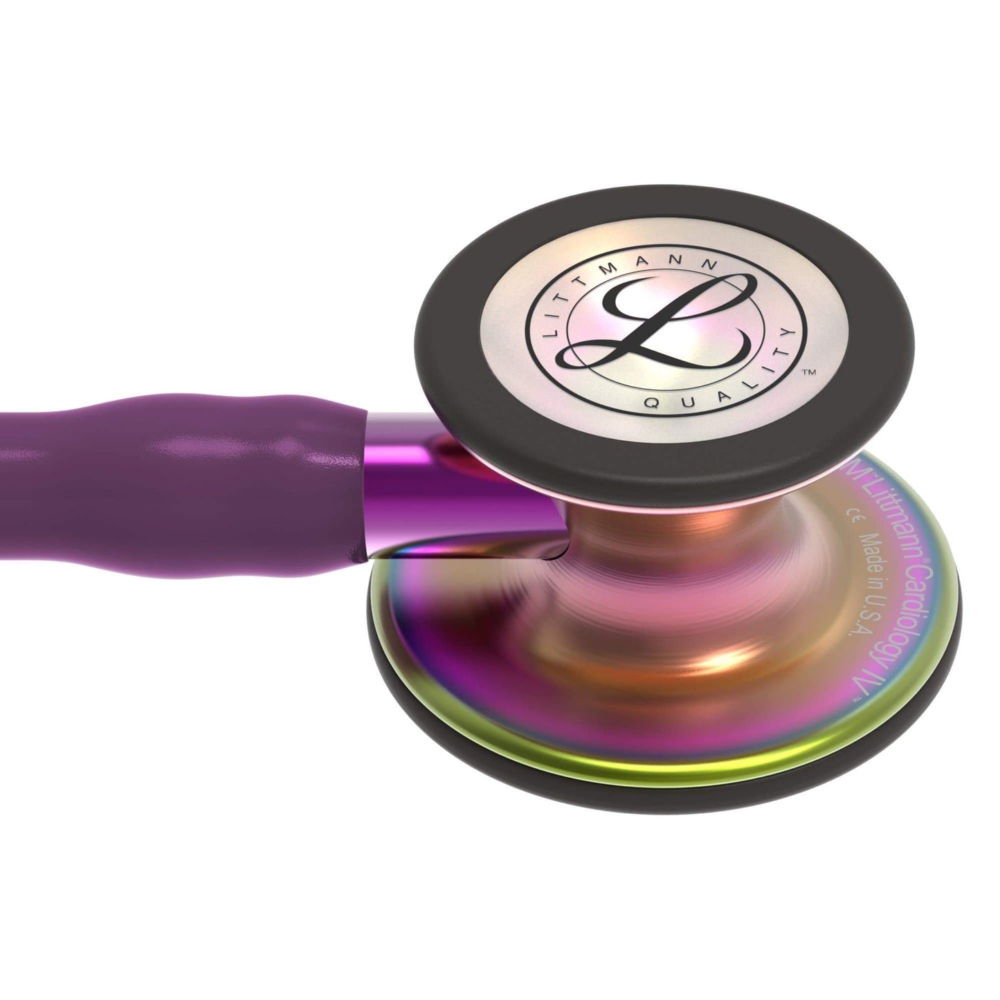 Littmann Cardiology IV Stethoscope Rainbow Chestpiece Plum with Purple Stem 6205