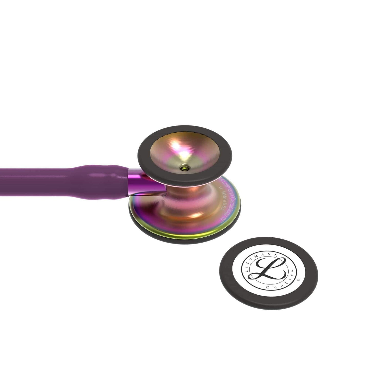 Littmann Cardiology IV Stethoscope Rainbow Chestpiece Plum with Purple Stem 6205