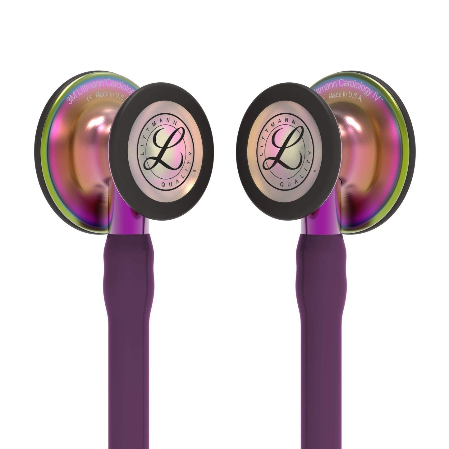 Littmann Cardiology IV Stethoscope Rainbow Chestpiece Plum with Purple Stem 6205