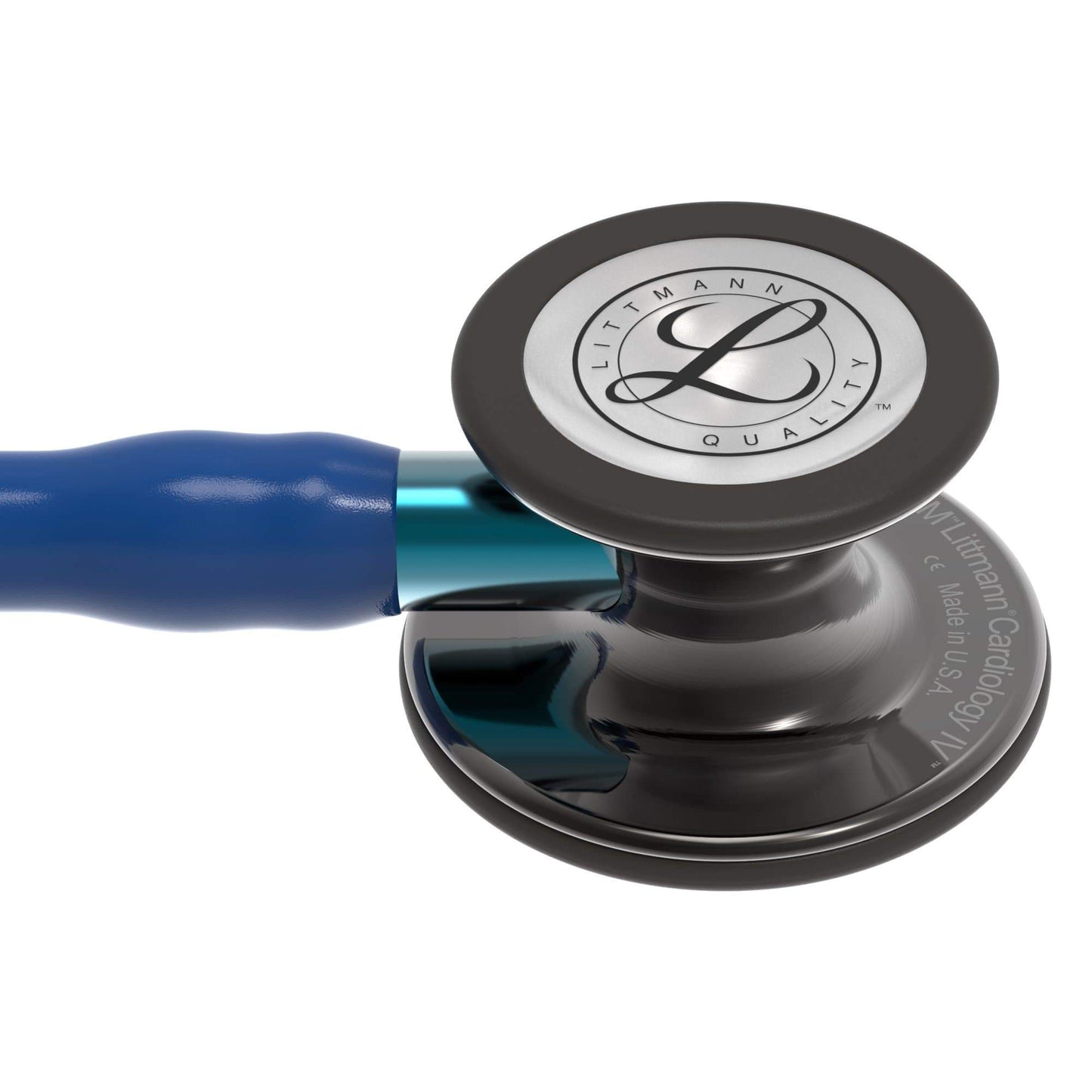Littmann Cardiology IV Stethoscope Navy Headset Smoke Chest Navy Stem 6202