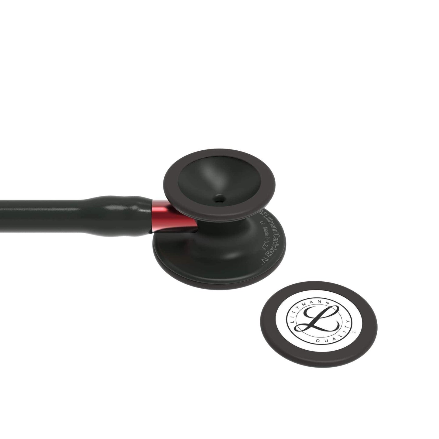 Littmann Cardiology IV Stethoscope Black with Red Stem 6200
