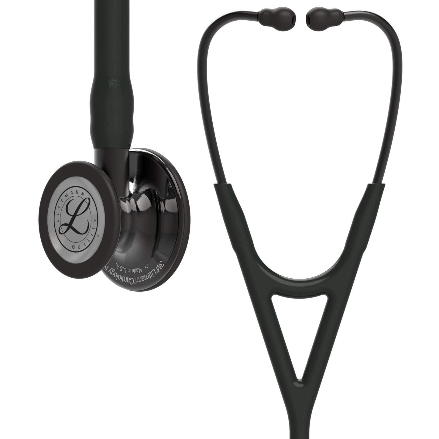 Littmann Cardiology IV Stethoscope Smoke Black / Black Stem 6232