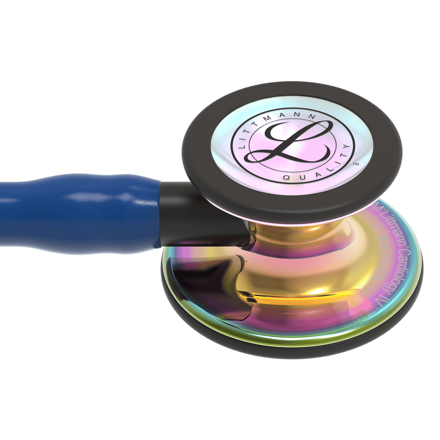 Littmann Cardiology IV Stethoscope Polished Rainbow Navy Stem 6242