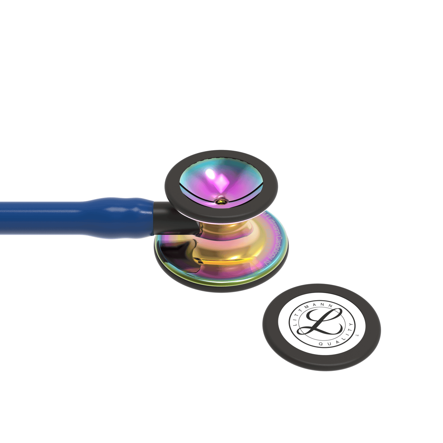 Littmann Cardiology IV Stethoscope Polished Rainbow Navy Stem 6242