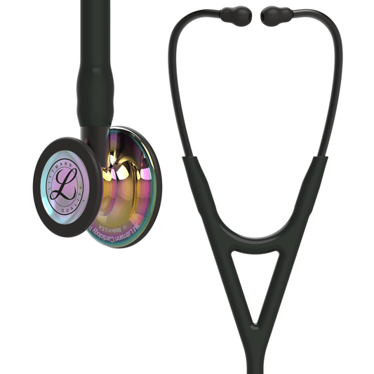 Littmann Cardiology IV Stethoscope Polished Rainbow Black Stem 6240