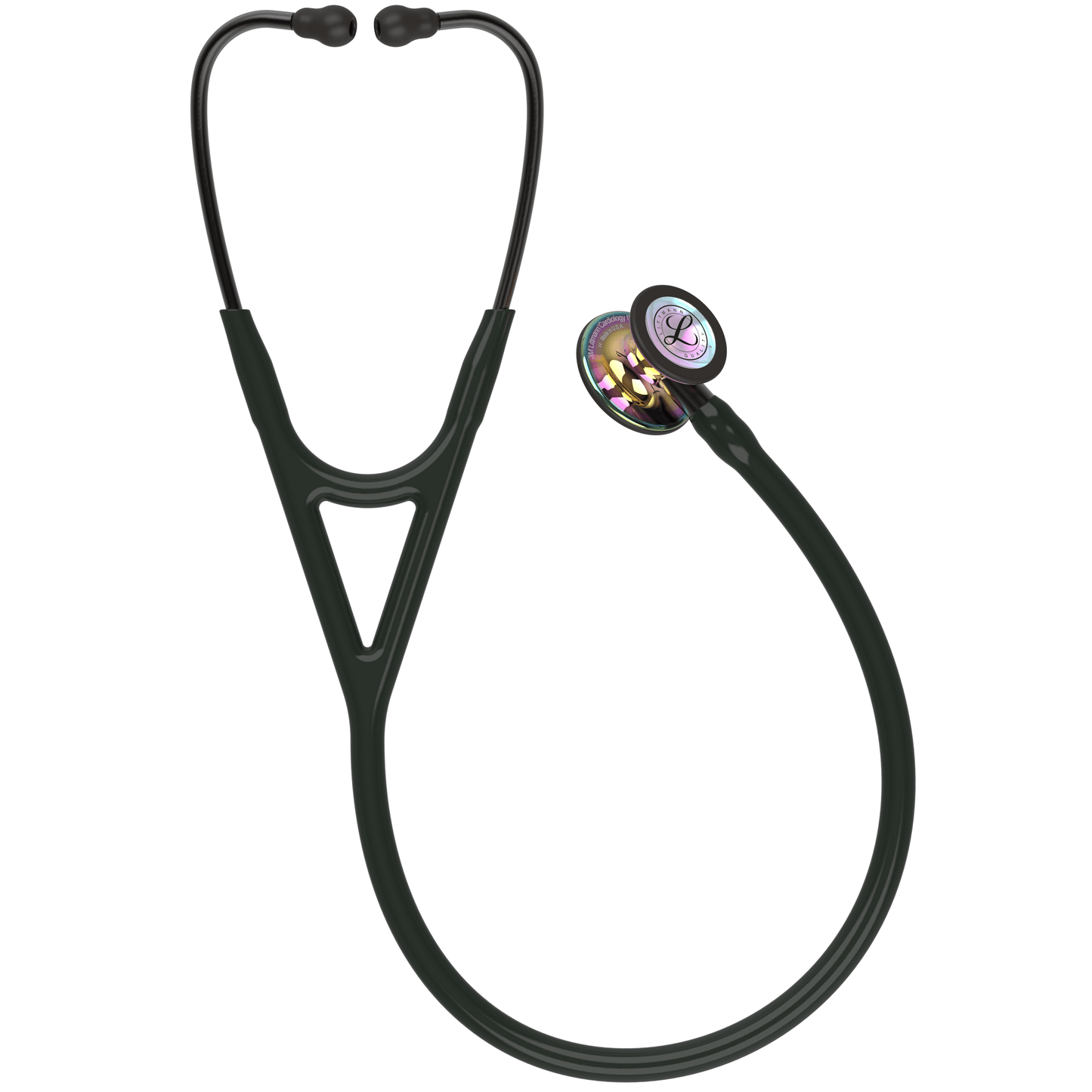 Littmann Cardiology IV Stethoscope Polished Rainbow Black Stem 6240