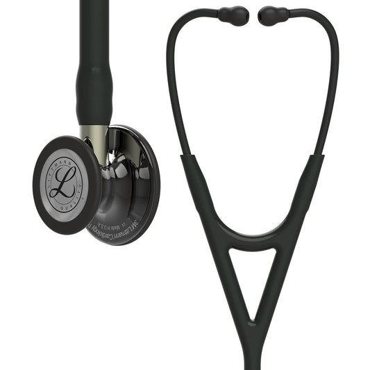 Littmann Cardiology IV Stethoscope Black with Smoke Chest Champagne Stem