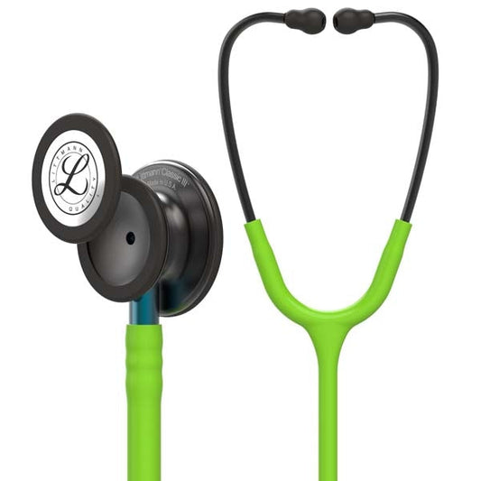 Littmann Classic III Stethoscope Smoke Lime Green Blue Stem 5875