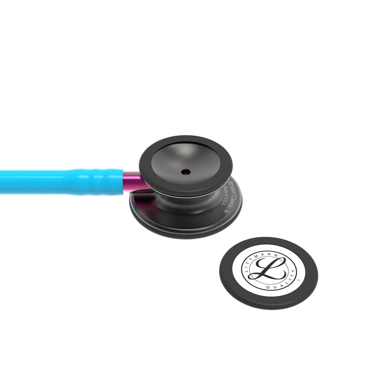 Littmann Classic III Stethoscope Smoke/Turquoise Pink Stem 5872