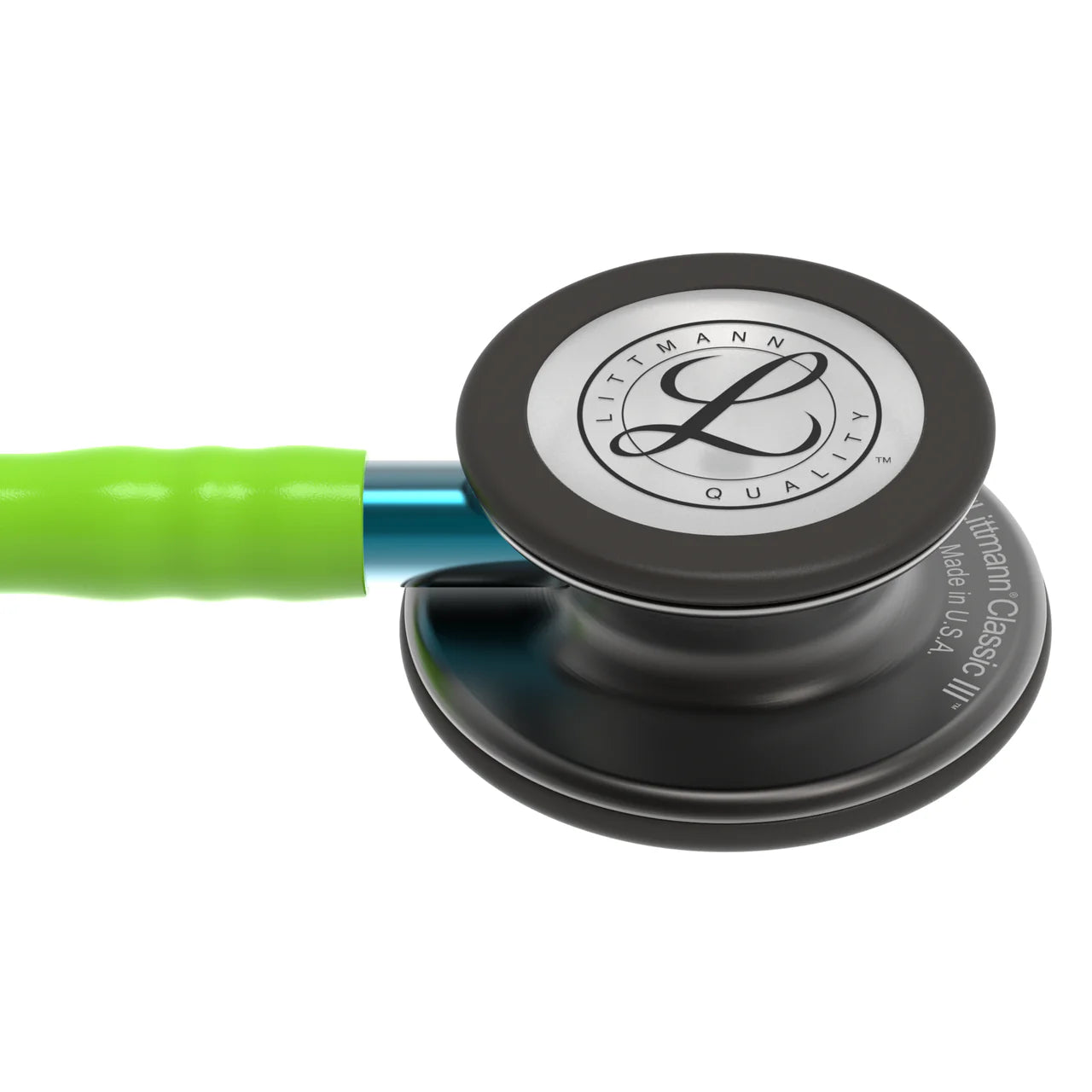 Littmann Classic III Stethoscope Smoke Lime Green Blue Stem 5875