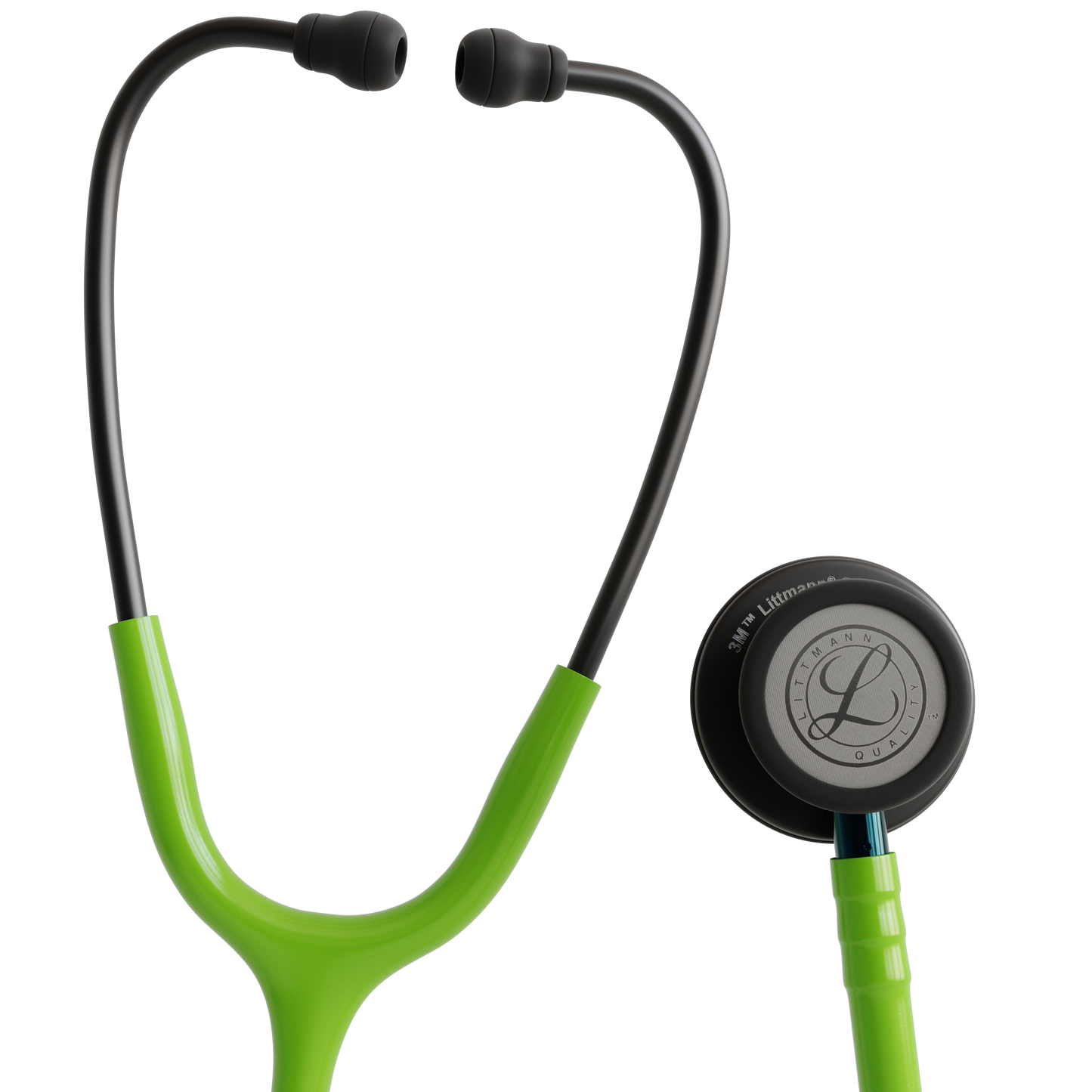 Littmann Classic III Stethoscope Smoke Lime Green Blue Stem 5875