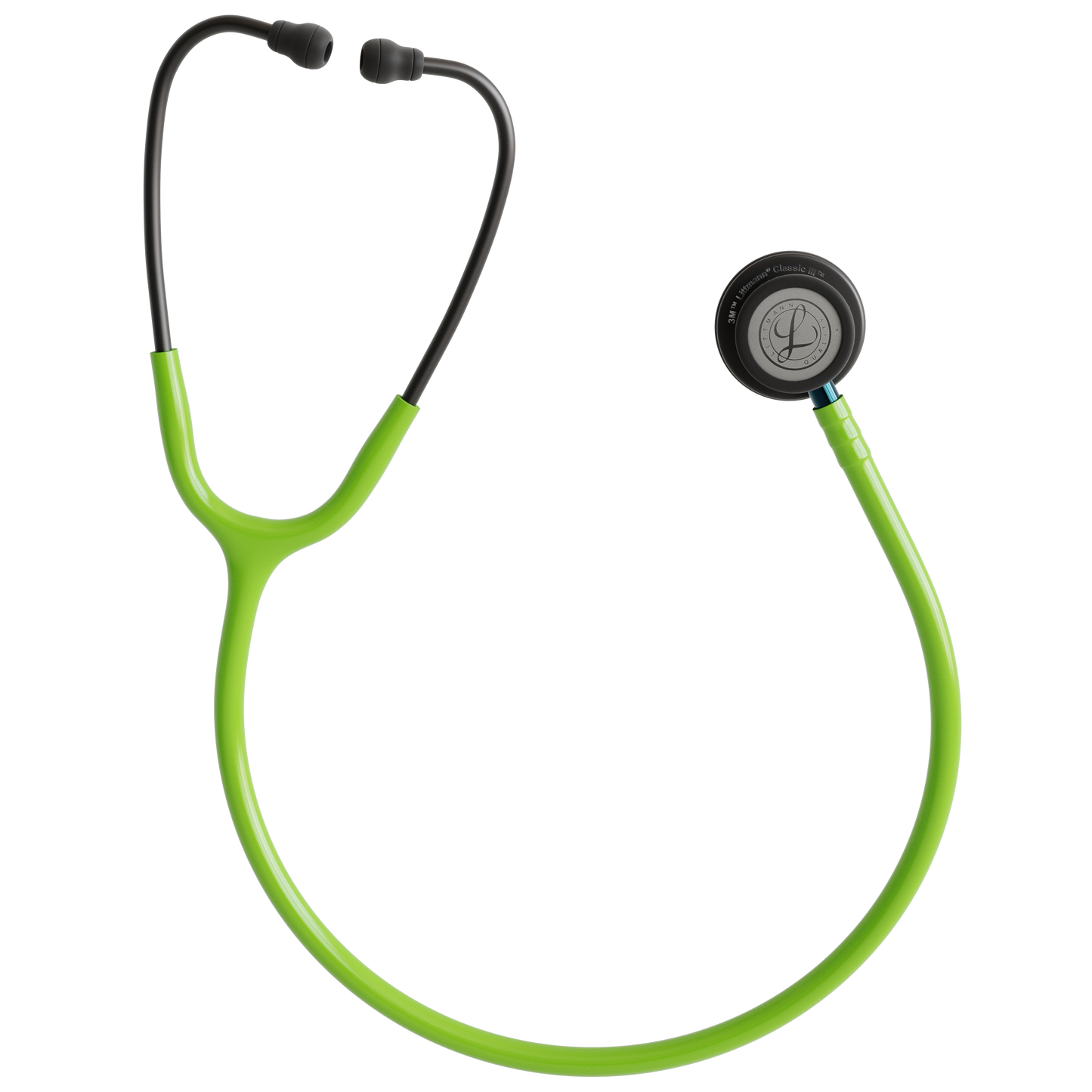 Littmann Classic III Stethoscope Smoke Lime Green Blue Stem 5875