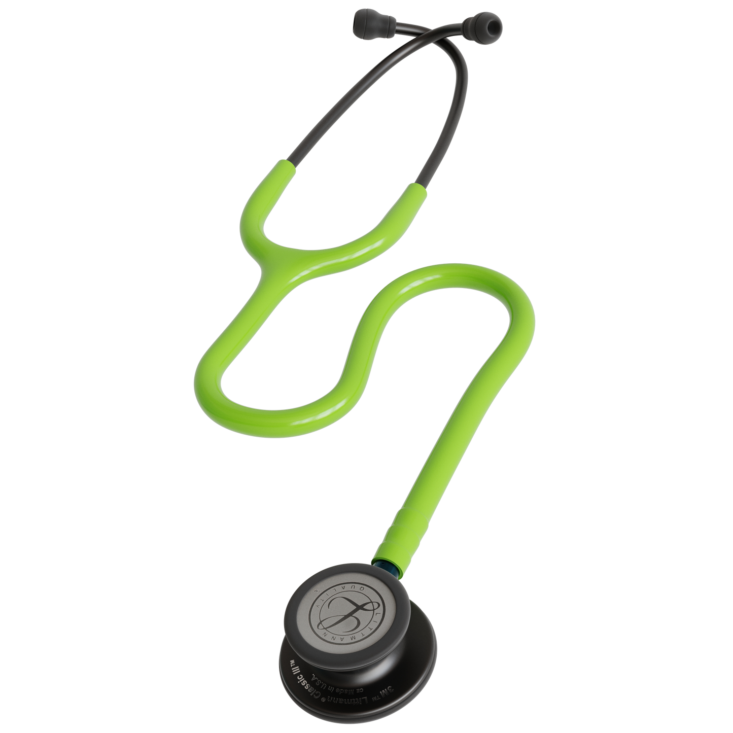 Littmann Classic III Stethoscope Smoke Lime Green Blue Stem 5875