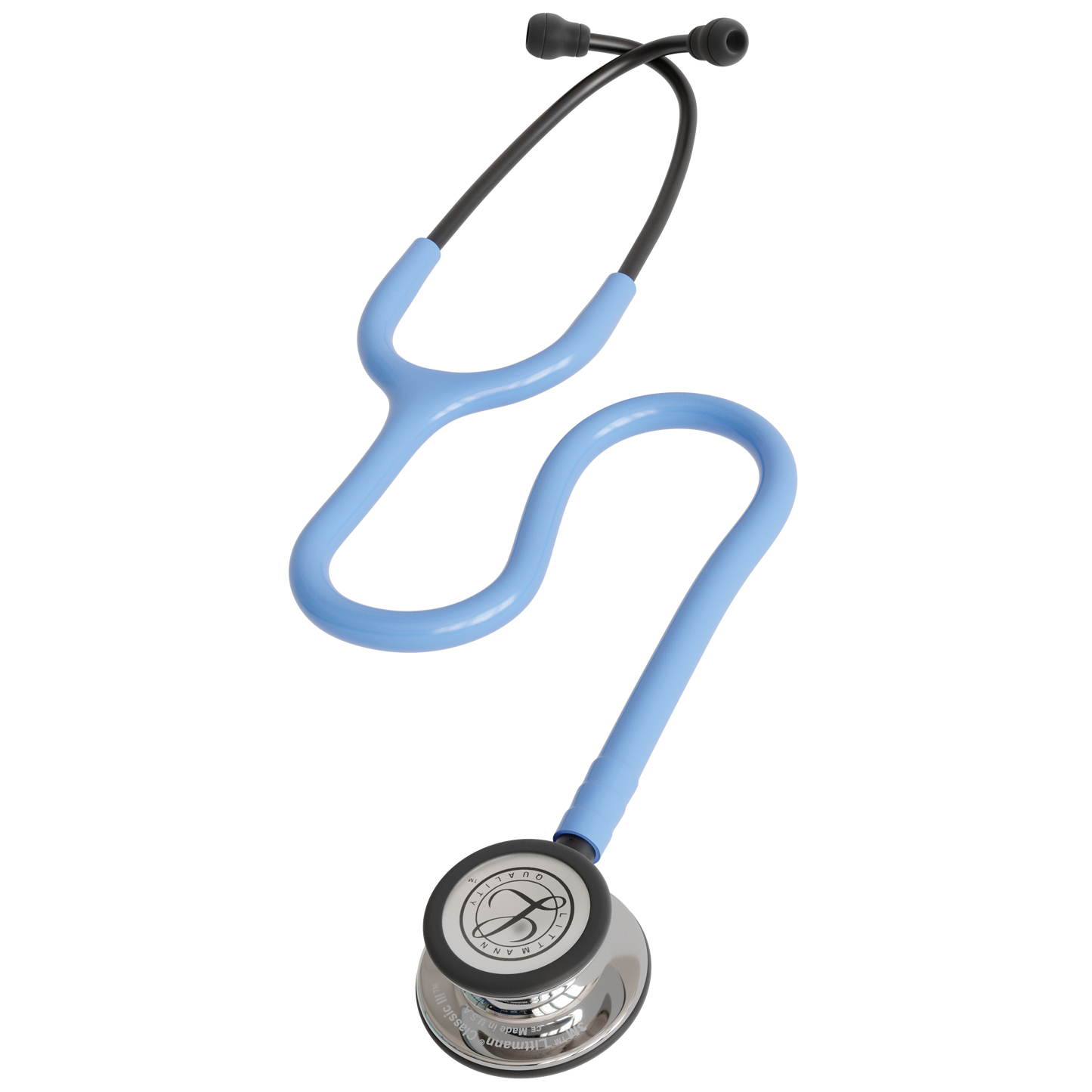 Littmann Classic III Stethoscope Mirror Ceil Blue Smoke Stem 5959