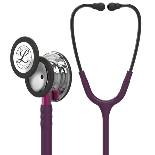 Littmann Classic III Stethoscope Mirror Plum Pink Stem 5960
