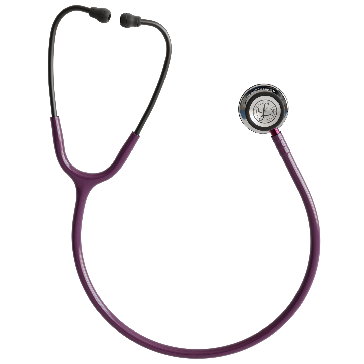 Littmann Classic III Stethoscope Mirror Plum Pink Stem 5960