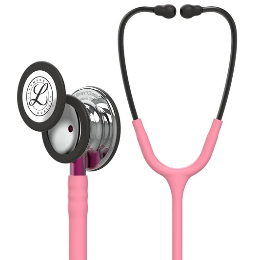 Littmann Classic III Stethoscope Mirror Pearl Pink/Pink Stem 5962