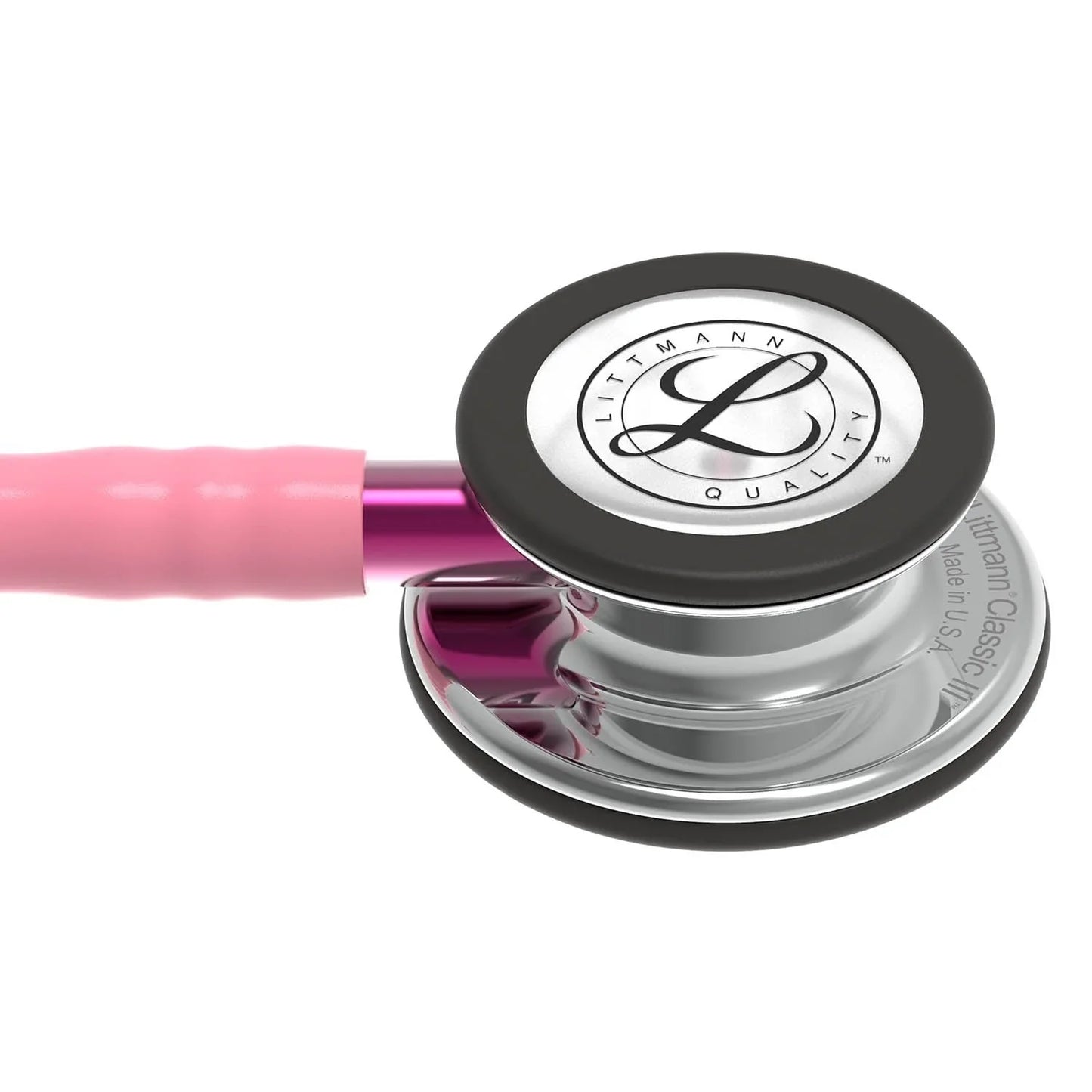 Littmann Classic III Stethoscope Mirror Pearl Pink/Pink Stem 5962