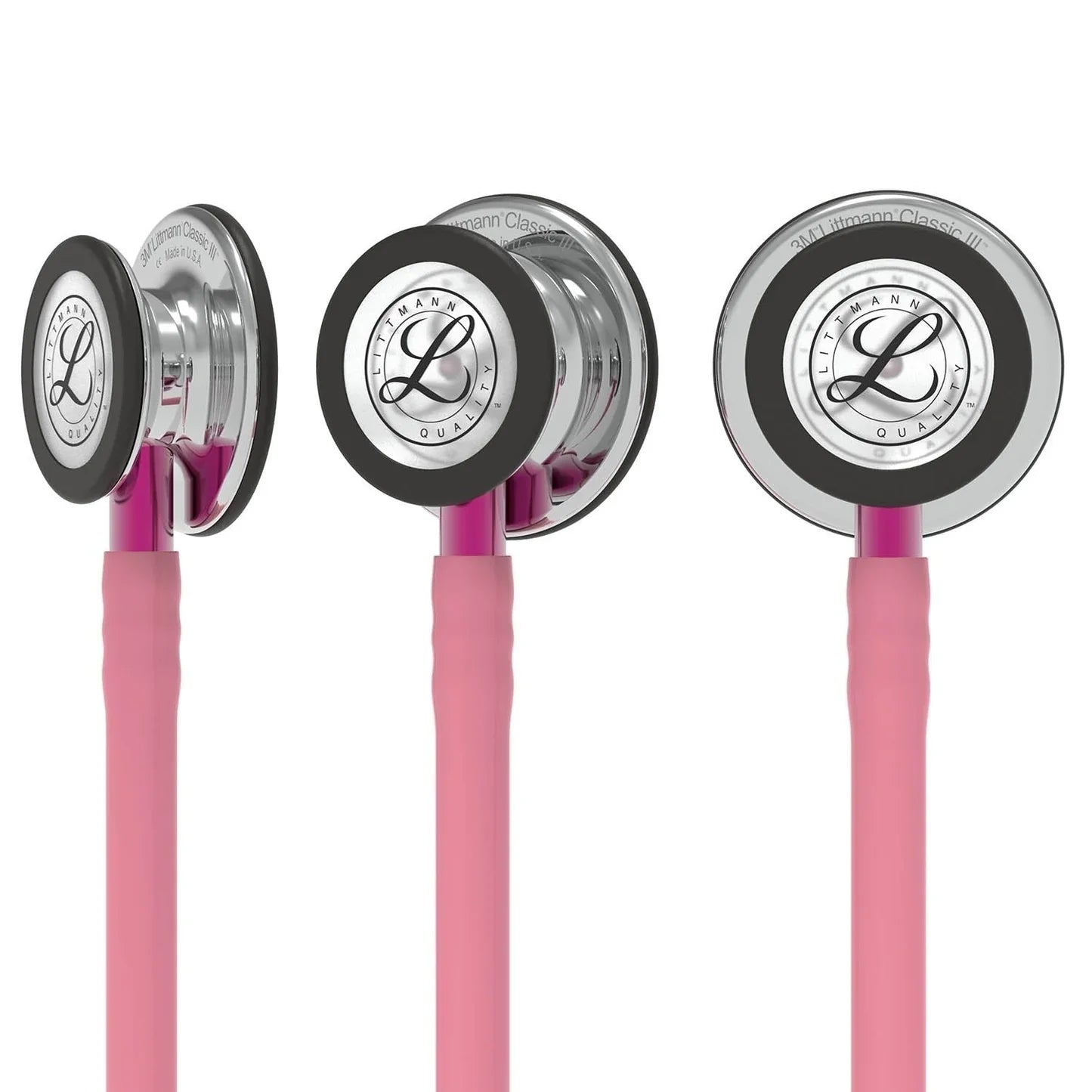 Littmann Classic III Stethoscope Mirror Pearl Pink/Pink Stem 5962