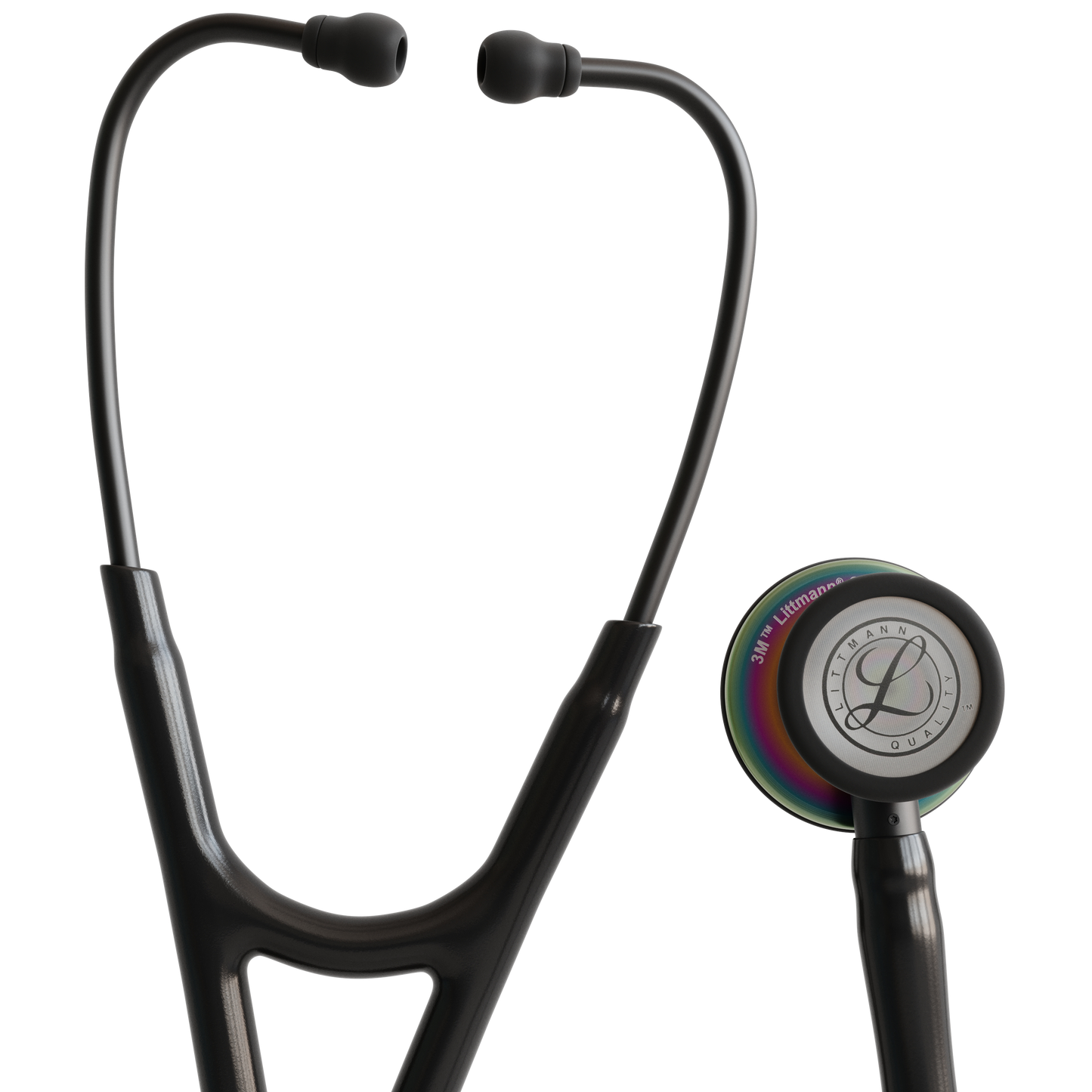 Littmann Cardiology IV Stethoscope Polished Rainbow Black Stem 6240