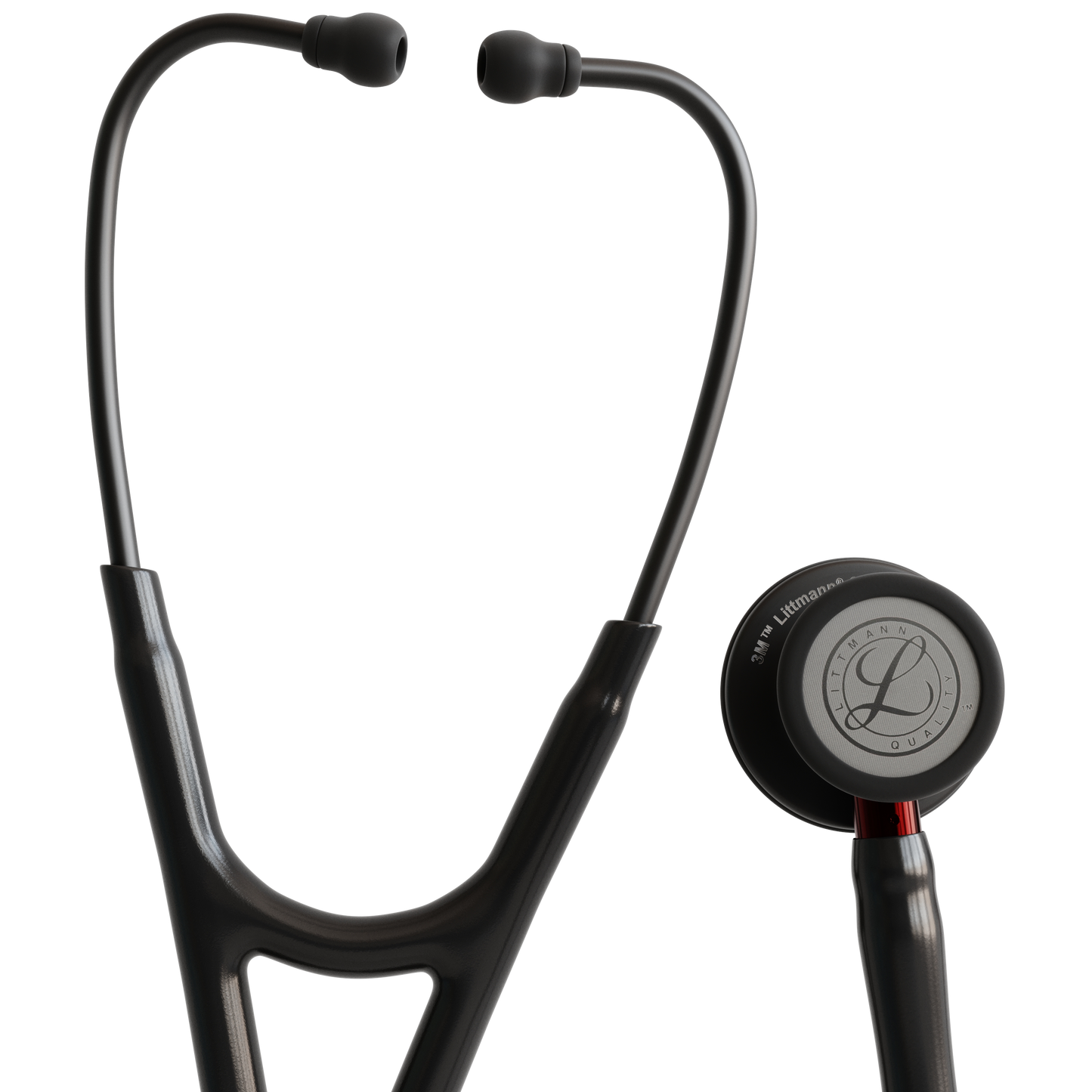 Littmann Cardiology IV Stethoscope Black with Red Stem 6200