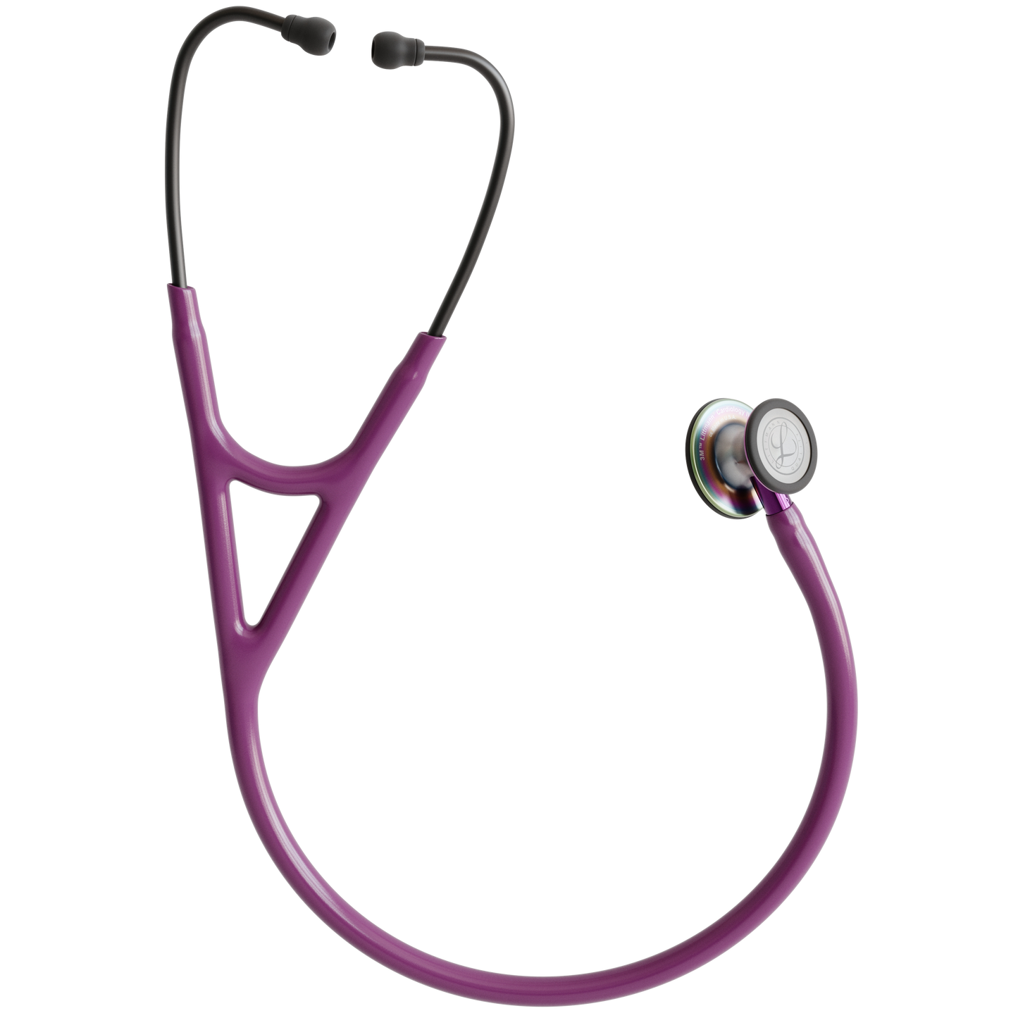 Littmann Cardiology IV Stethoscope Rainbow Chestpiece Plum with Purple Stem 6205