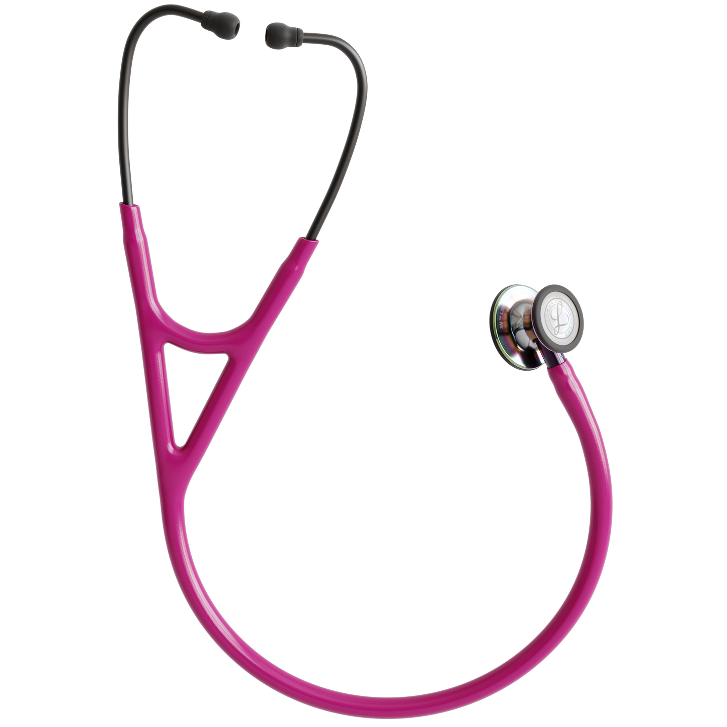 Littmann Cardiology IV Stethoscope Polished Rainbow Raspberry Stem 6241