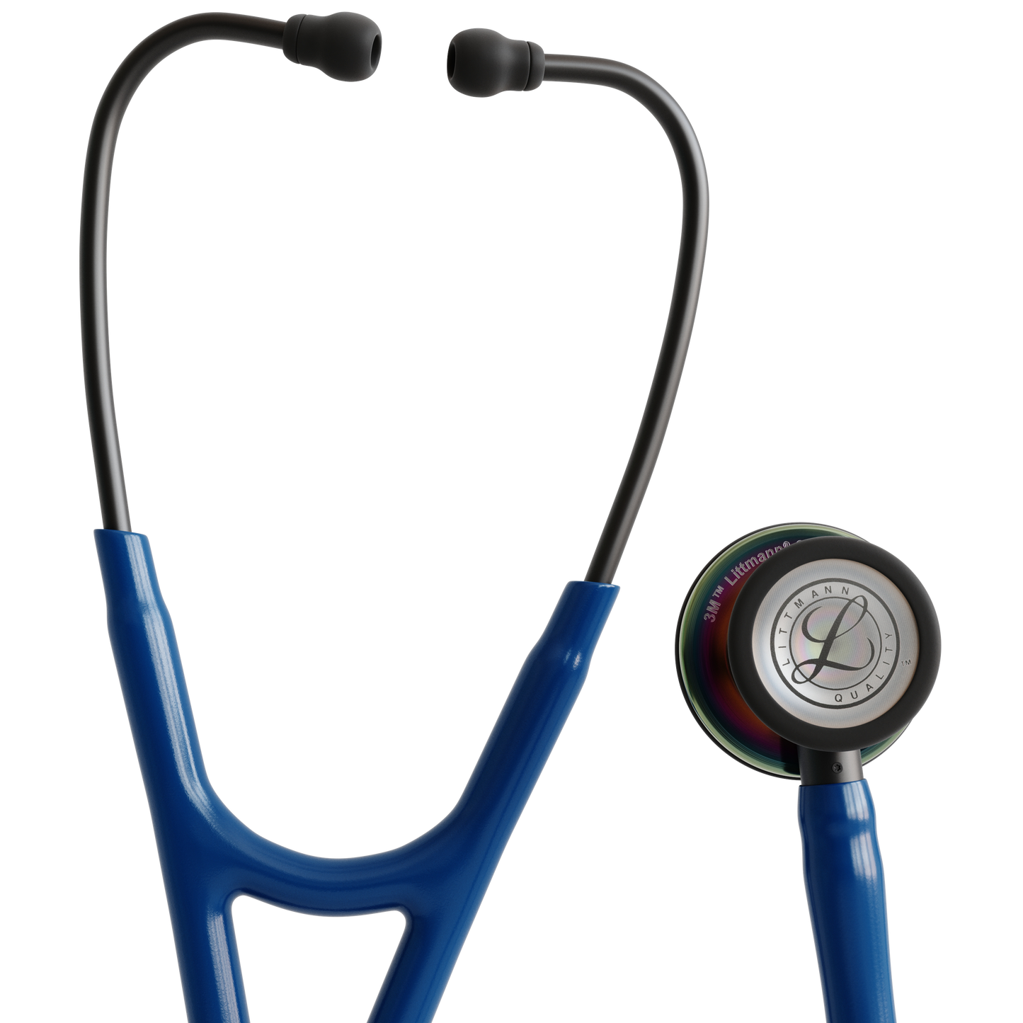 Littmann Cardiology IV Stethoscope Polished Rainbow Navy Stem 6242
