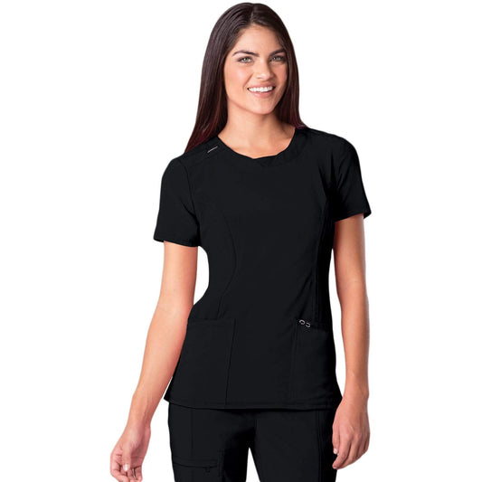Infinity 2624A Scrubs Top Women's Round Neck Black