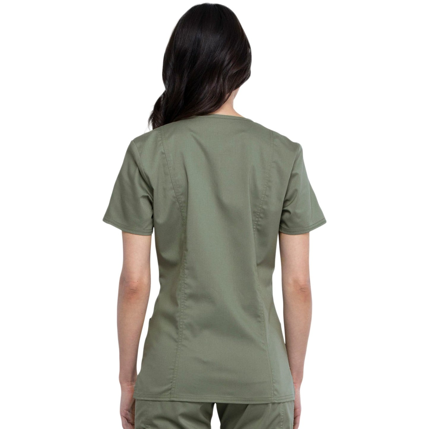 Cherokee Revolution WW610 Scrubs Top Women Olive