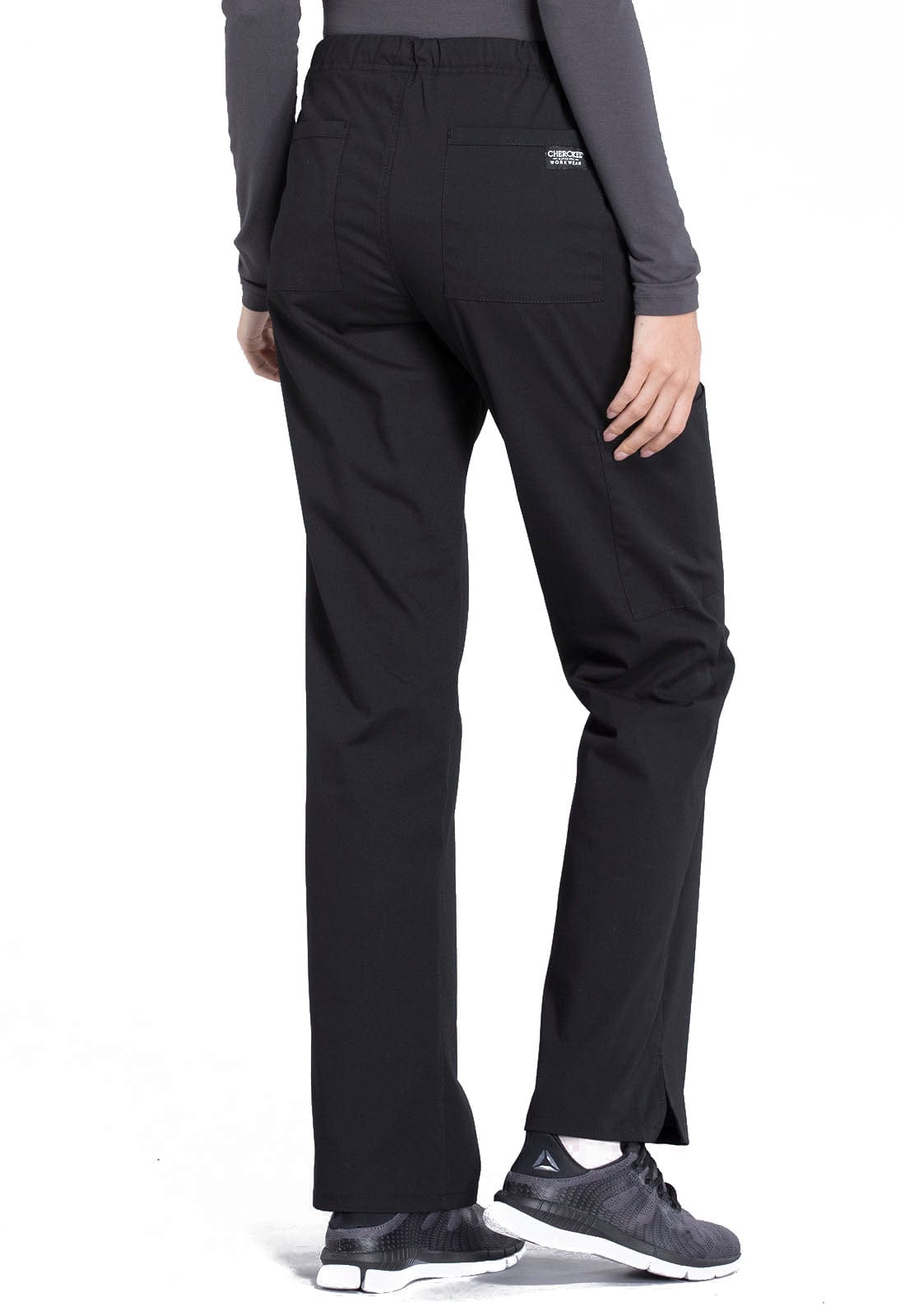 Cherokee Scrubs Pants Cherokee Workwear Professionals WW160 Scrubs Pants Womens Black