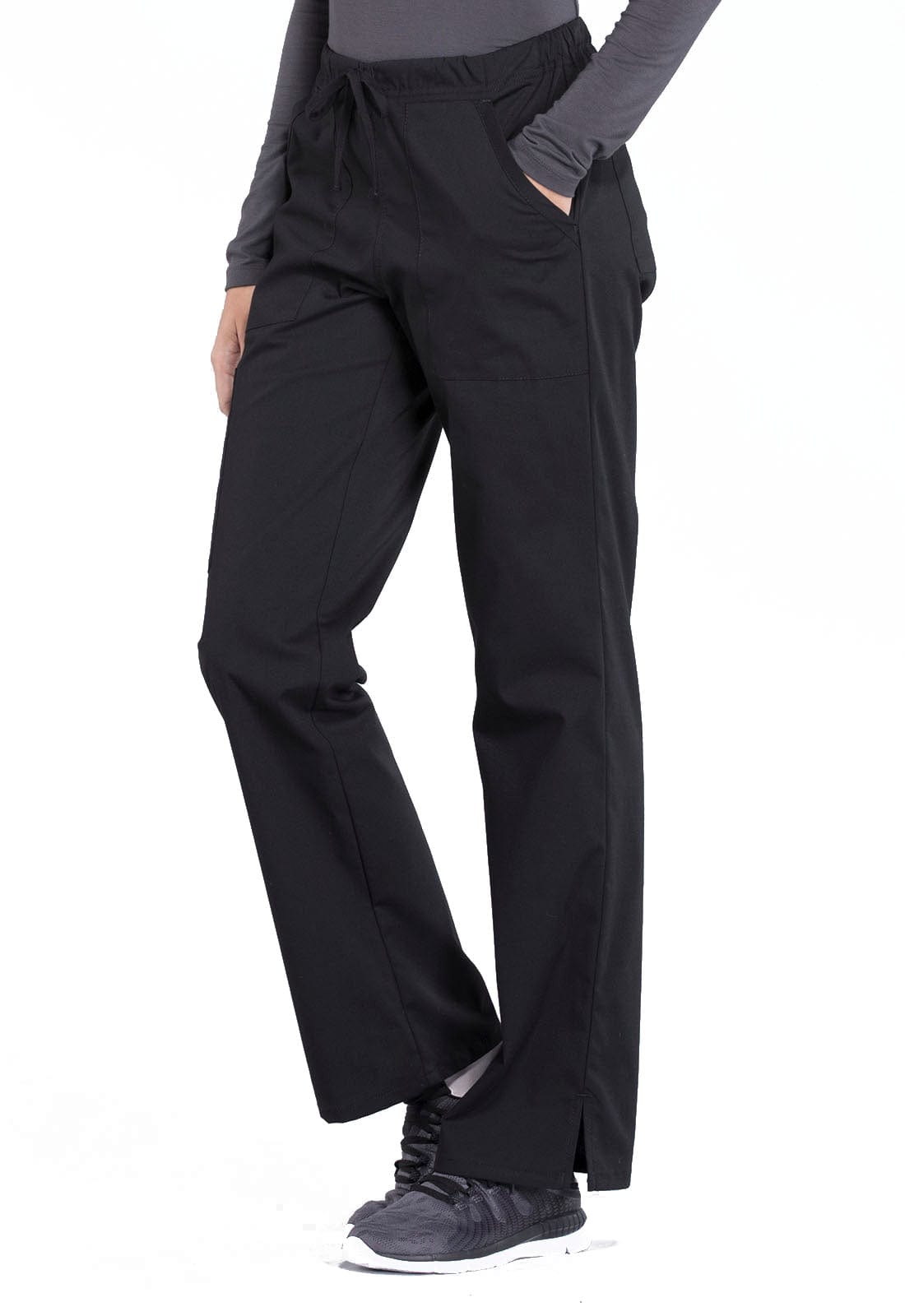 Cherokee Scrubs Pants Cherokee Workwear Professionals WW160 Scrubs Pants Womens Black