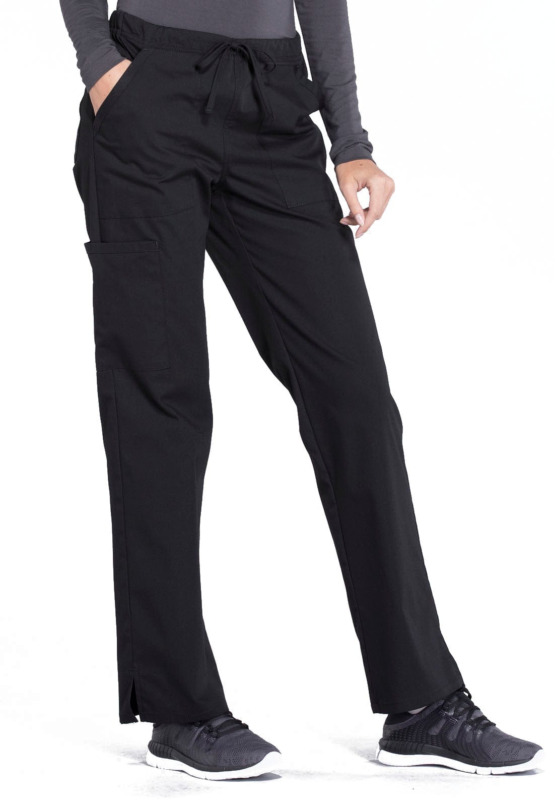 Cherokee Scrubs Pants S / Short leg Cherokee Workwear Professionals WW160 Scrubs Pants Womens Black