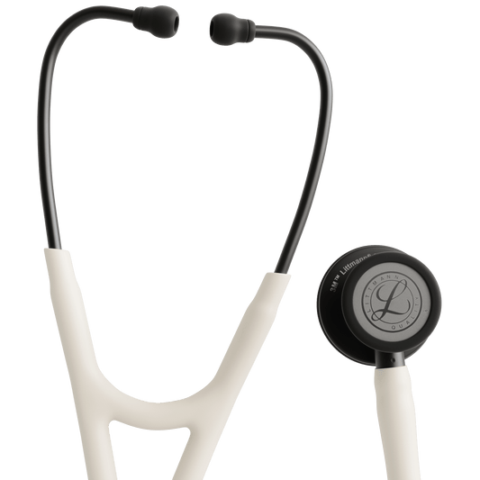 3M Littmann Stethoscopes Alabaster on Black (Pre-Order) 3M Littmann Cardiology IV Satin in Alabaster on Black 6186C