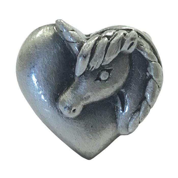Prestige Medical Stethoscope Accessories Unicorn Heart - Antique Tin Prestige 3D Stethoscope Jewelry