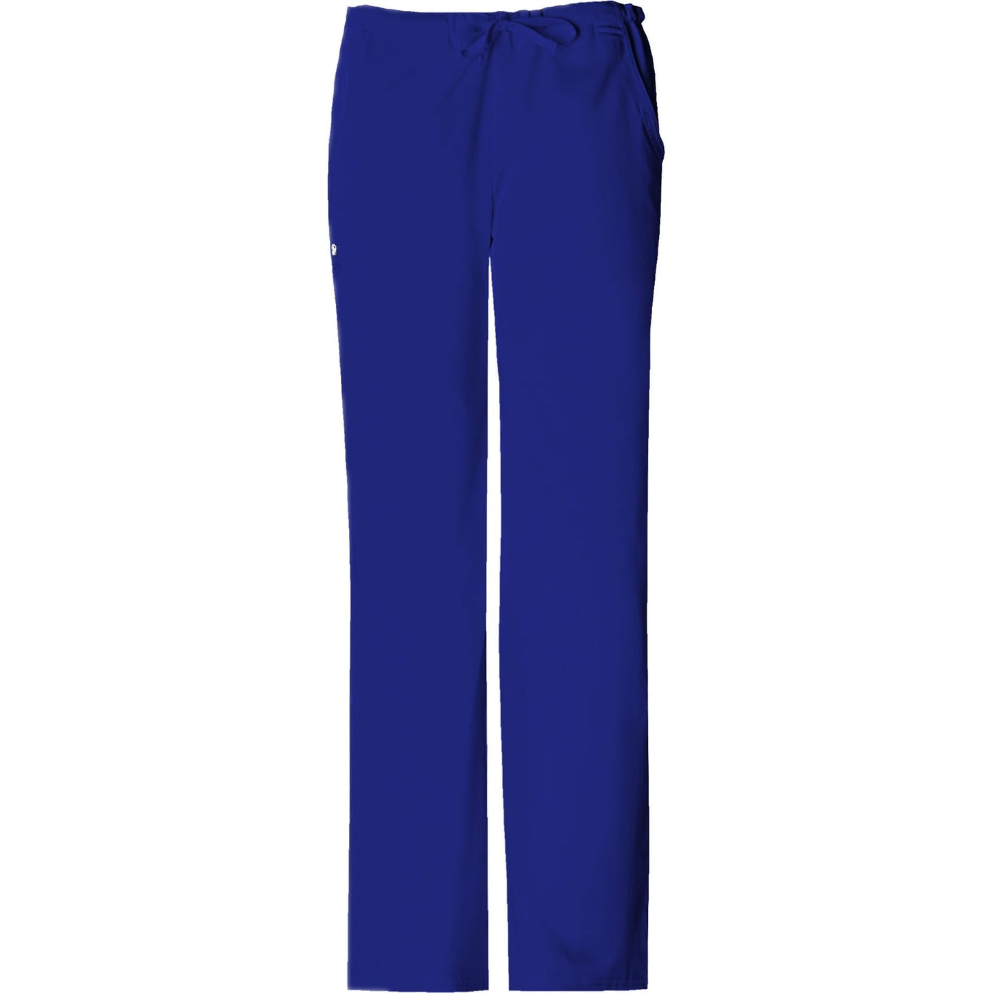 Cherokee Luxe 1066 Scrubs Pants Women's Low Rise Straight Leg Drawstring Galaxy Blue