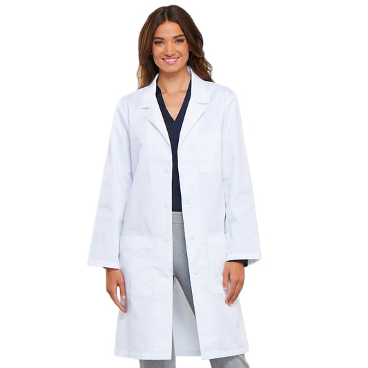 Cherokee 1446A Professional Whites with Certainty Lab Coats Unisex White