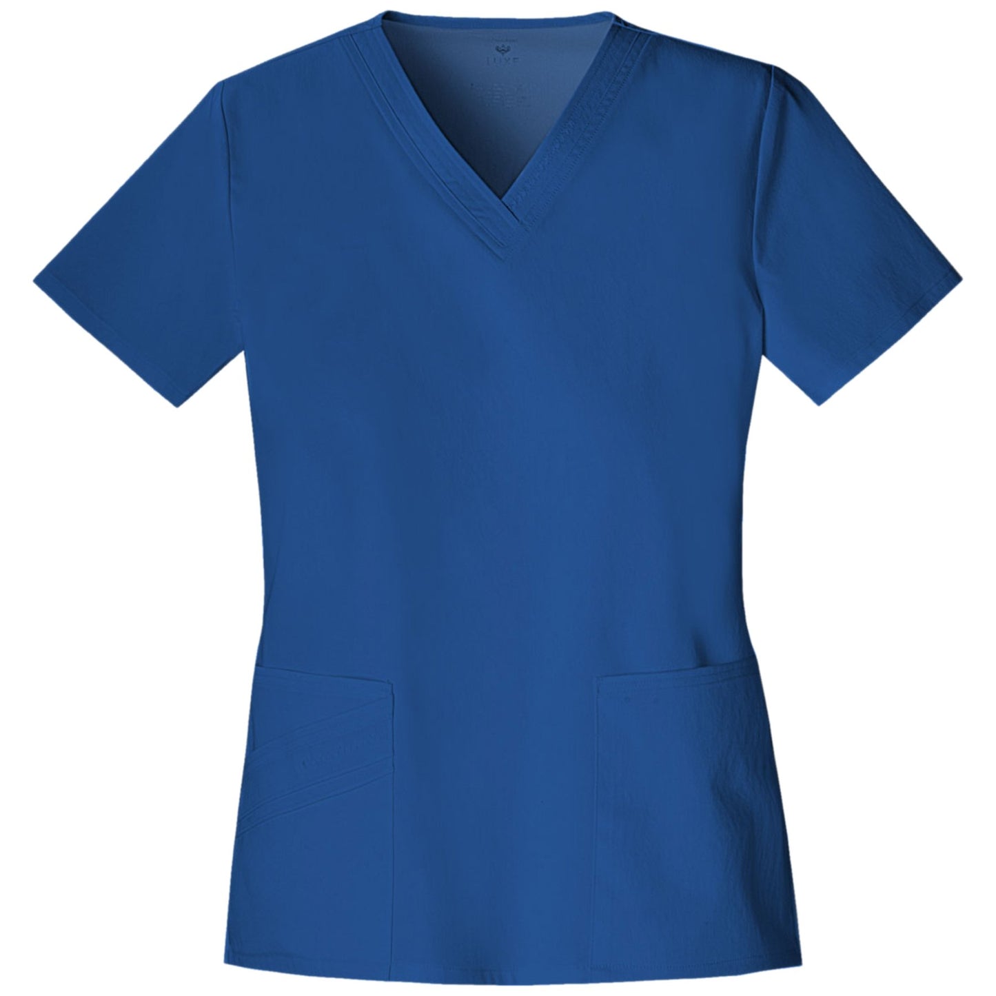 Cherokee Luxe 1845 Scrubs Top Women's V-Neck Royal