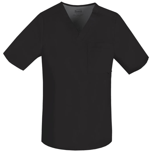 Cherokee Luxe 1929 Scrubs Top Men's V-Neck Black