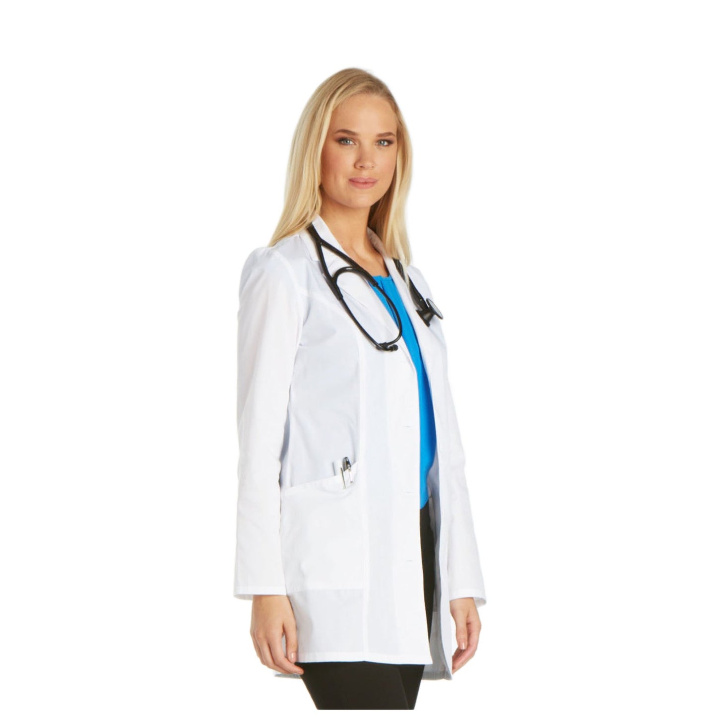 Cherokee Fashion White Lab Coat 2300 Lab Coat Women's 32" White L