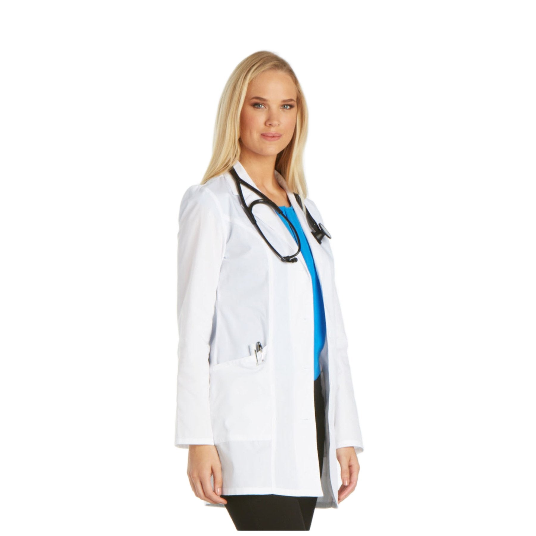 Cherokee Fashion White Lab Coat 2300 Lab Coat Women's 32" White L