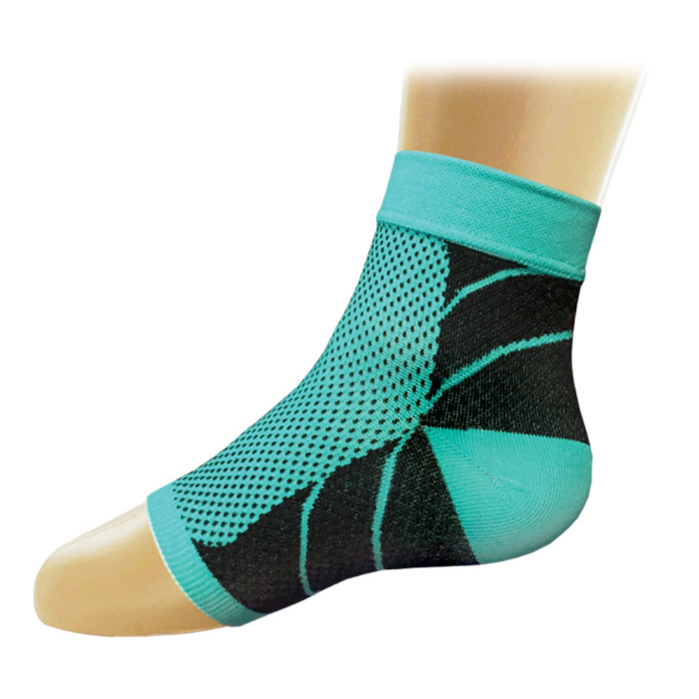 Prestige plantar fasciitis sock Black and Sea Blue Large