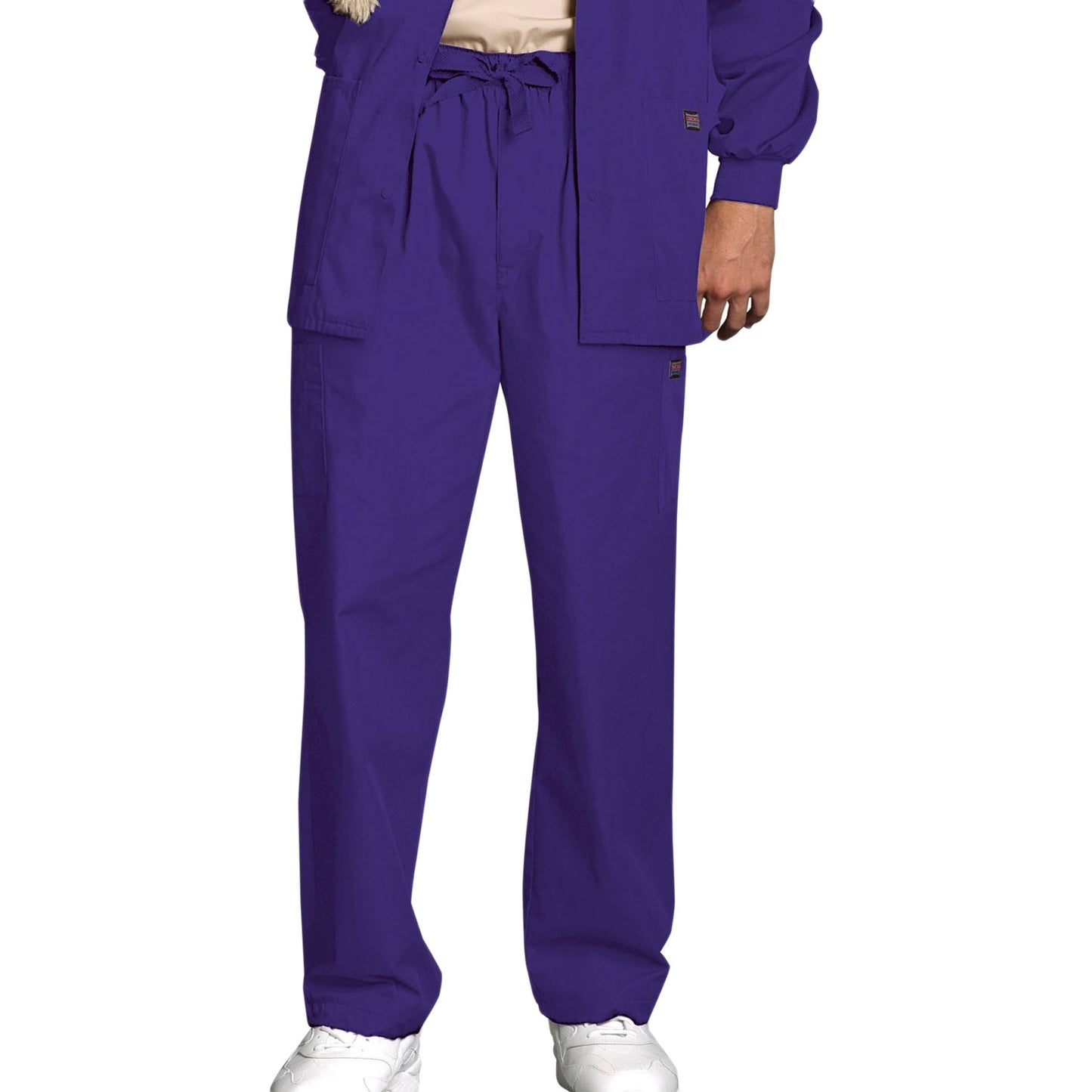 Cherokee Workwear 4000 Scrubs Pants Men's Drawstring Cargo Grape