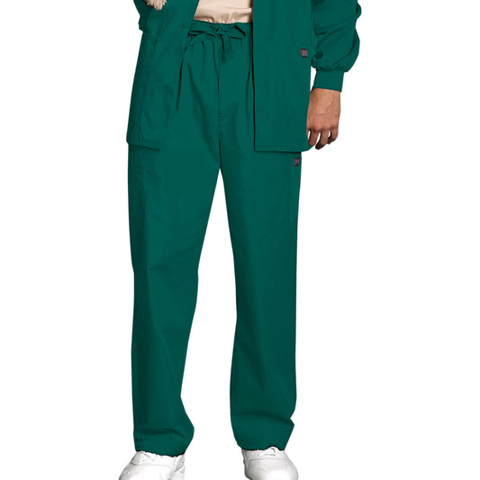 Cherokee Workwear 4000 Scrubs Pants Men's Drawstring Cargo Hunter Green