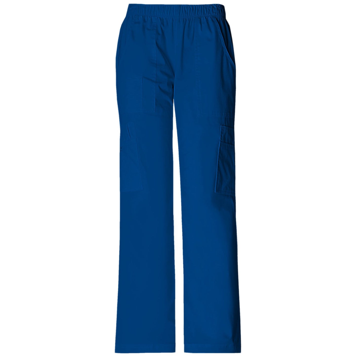 Cherokee Workwear Core Stretch 4005 Scrubs Pants Women's Mid Rise Pull-On Cargo Galaxy Blue