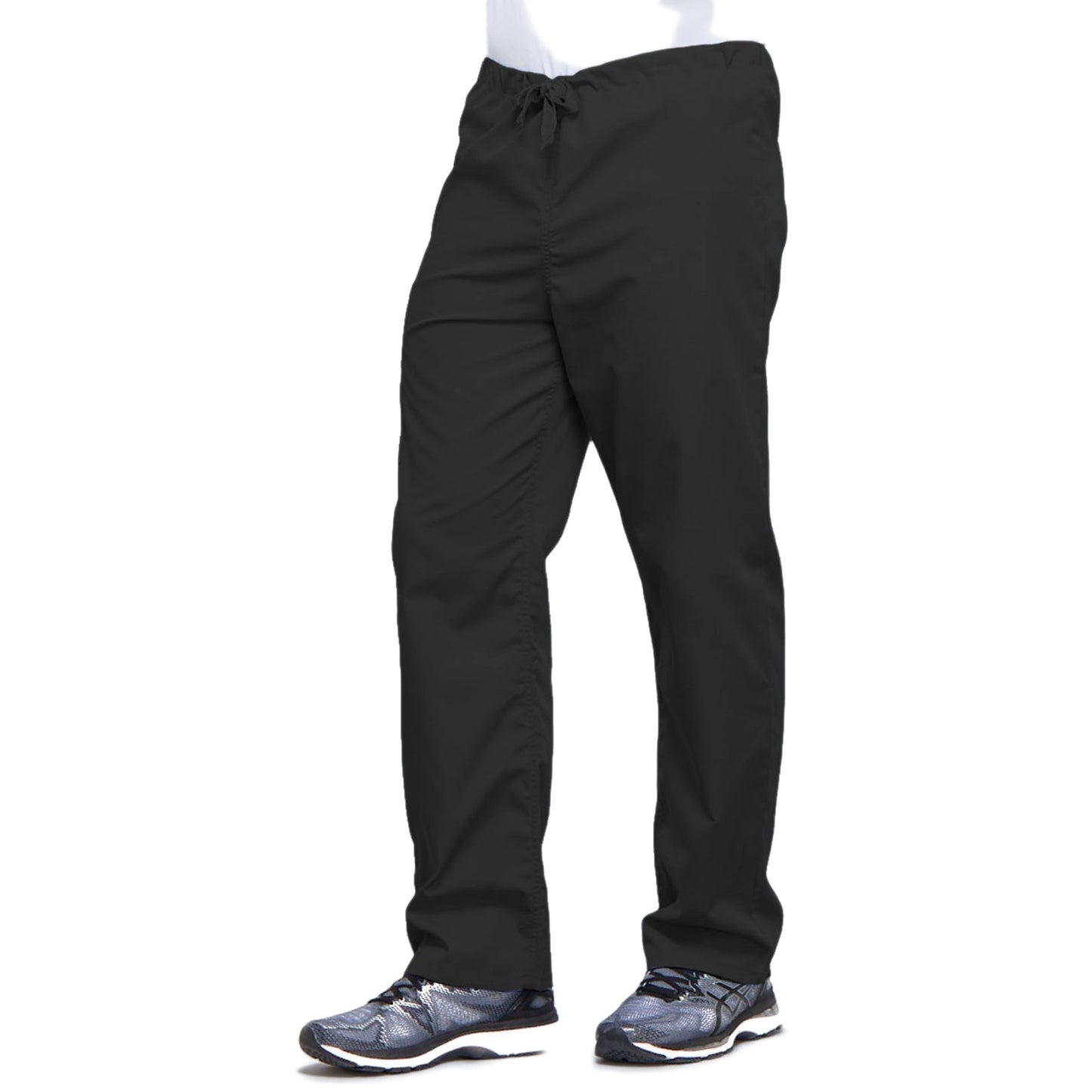 Cherokee Workwear 4100 Scrubs Pants Unisex Drawstring Cargo Black 4XL