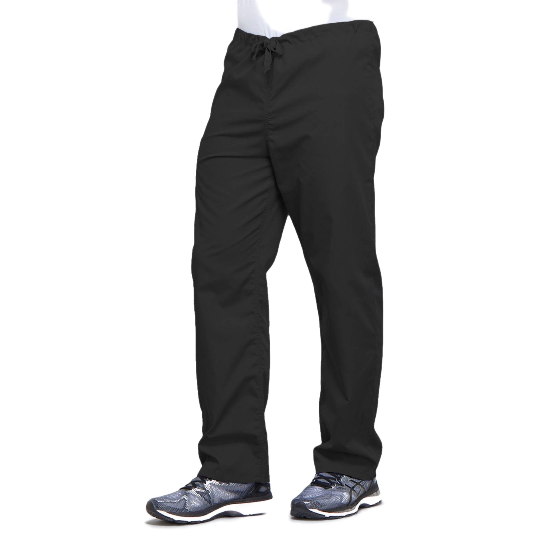 Cherokee Workwear 4100 Scrubs Pants Unisex Drawstring Cargo Black 4XL