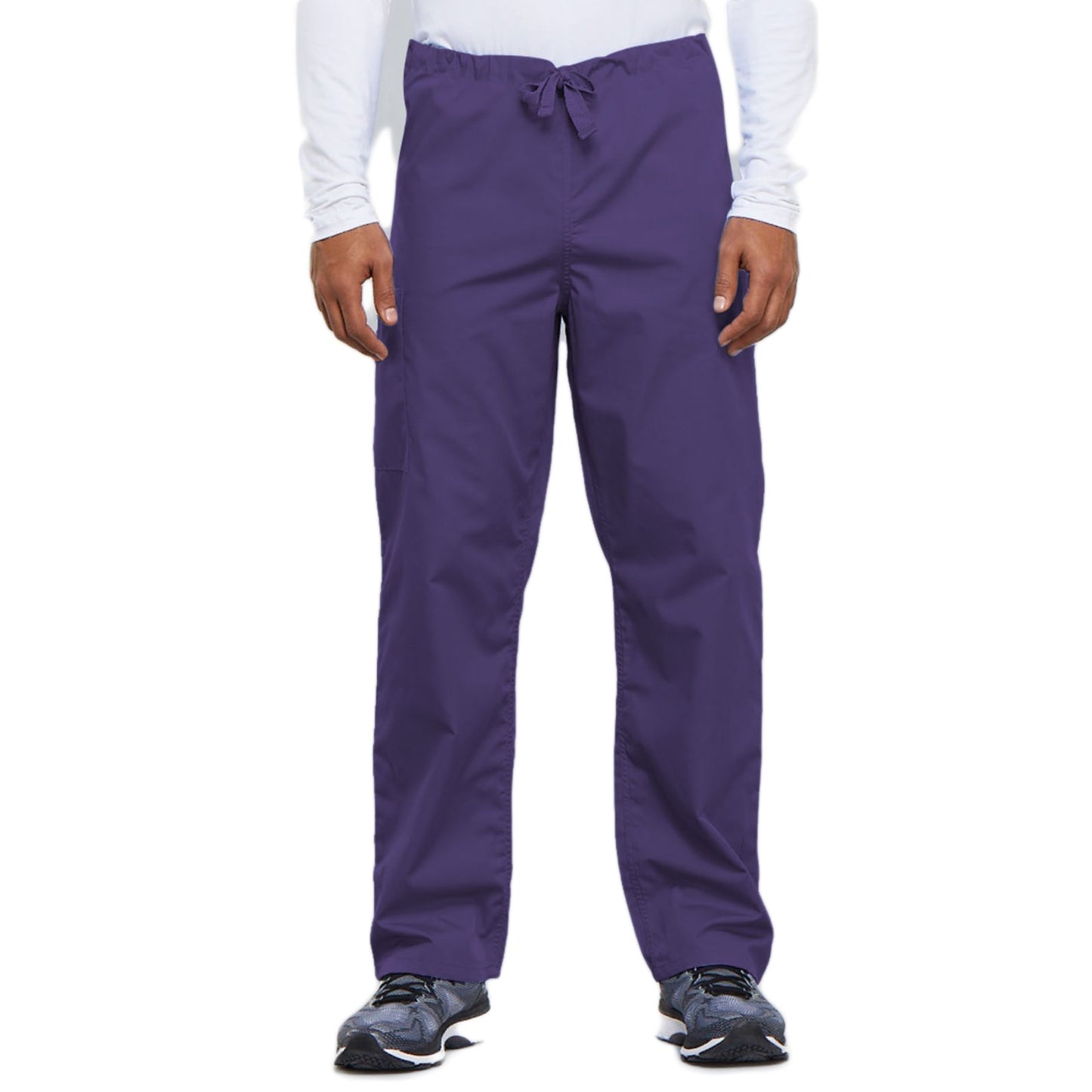 Cherokee Workwear 4100 Scrubs Pants Unisex Drawstring Cargo Grape